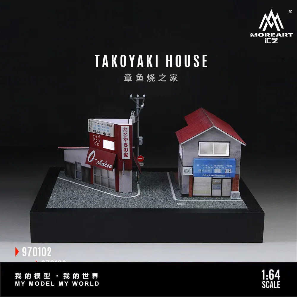 MoreArt Diorama 1:64- TAKOYAKI HOUSE MO970102