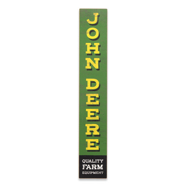Deere & Company John Deere Quality Farm Equipment Vertical Wood Wall Decor