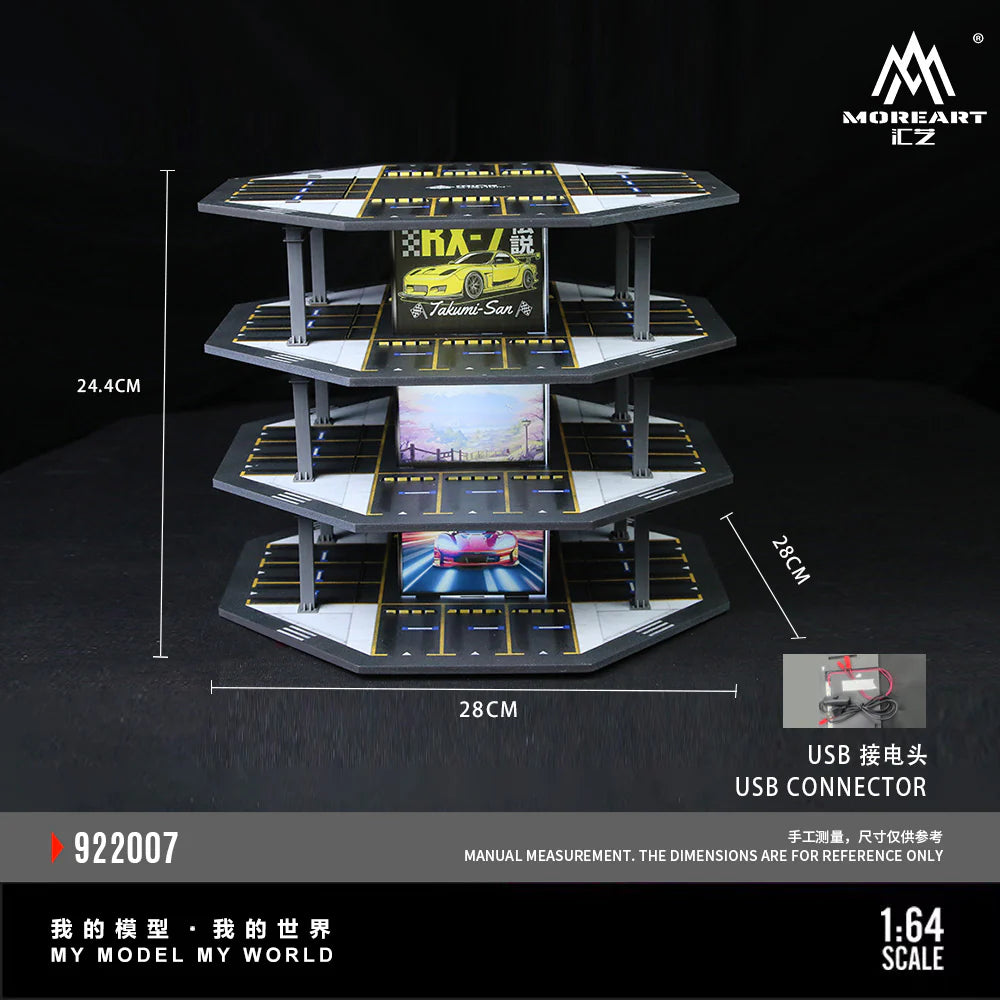 MoreArt 1/64-OCTAGONAL TOWER PARKING LOT O1 MODEL MO922007