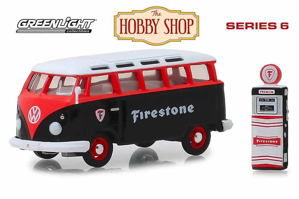 1964 Volkswagen Samba Bus with Firestone Gas Pump, Firestone, The Hobby Shop Series 6