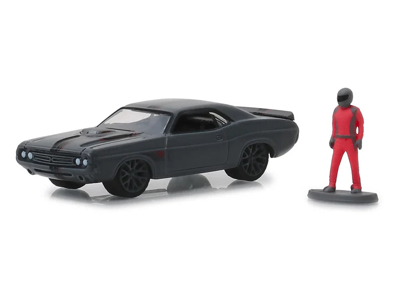 1971 Dodge Challenger "Shakedown Tribute" (SEMA Concept) with Race Car Driver Figure, The Hobby Shop Series 6