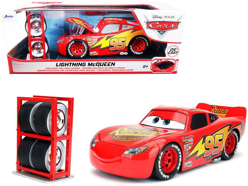 DISNEY PIXAR CARS LIGHTNING Flash MCQUEEN W/ WHEELS