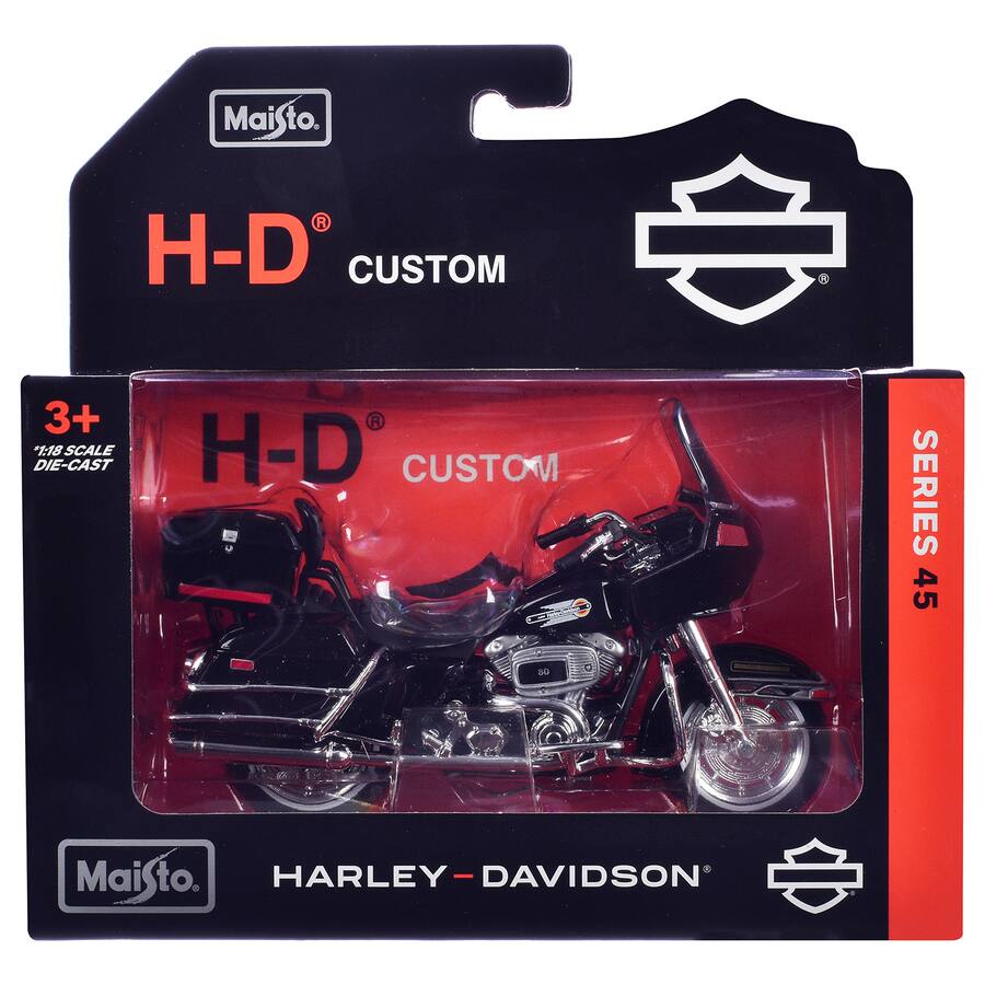 1988 Harley-Davidson FLT Tour Glide – Noir – Maisto 1:18 Series 45 – 31360-45-C