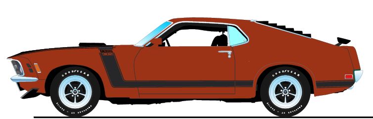 (PRE-0RDER-Q1, 2026) 1970 Mustang Boss 302, Chestnut Metallic - Supercar LE