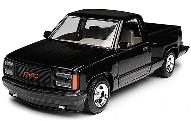 MotorMax 1:24 GMC Sierra GT Pickup 1992 – Noir 2 tons – Timeless Legends 73204AC-BK