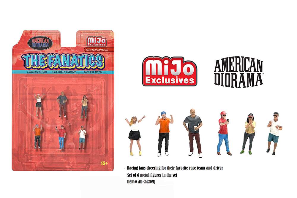 1/64 American Diorama, The Fanatics - 6 Piece metal set