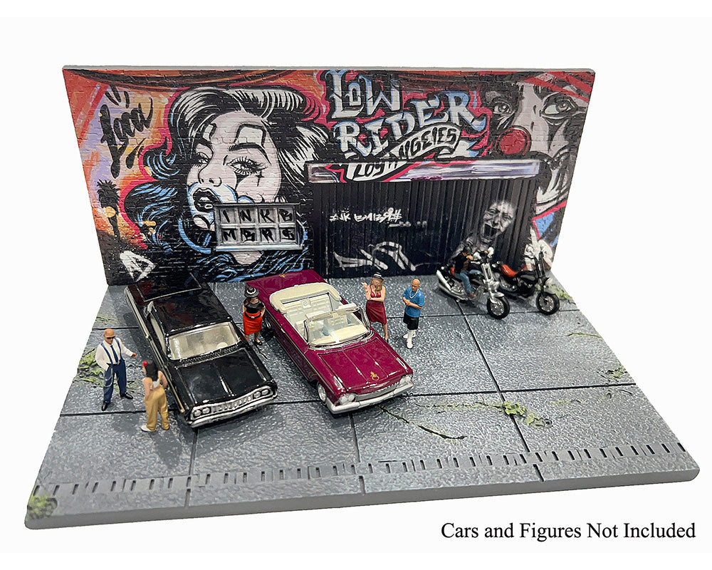 American Diorama 1/64 , LA Street Art Diorama Lowrider AD-2423MJ