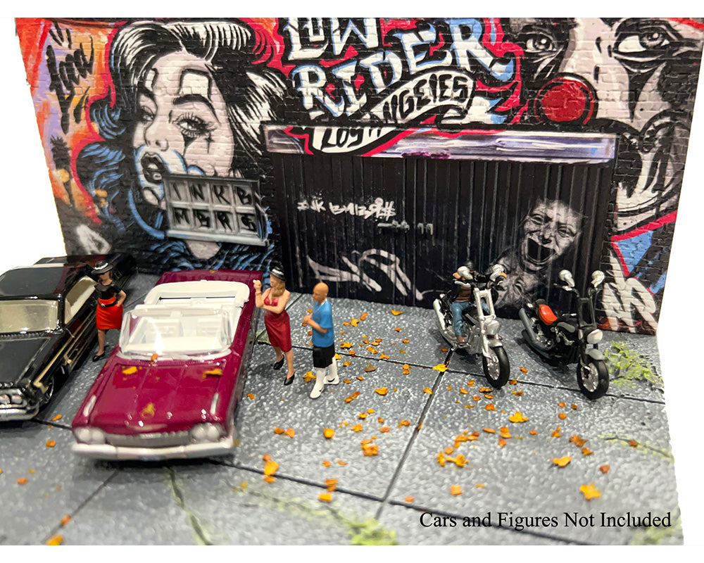 American Diorama 1/64 , LA Street Art Diorama Lowrider AD-2423MJ