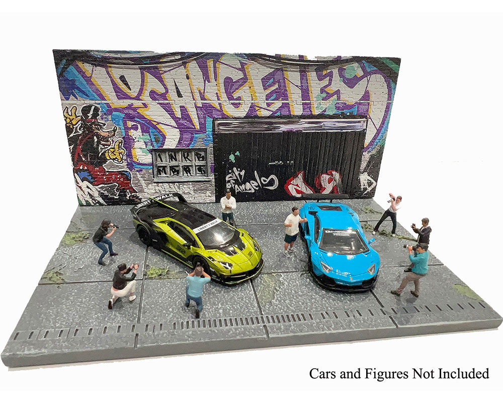 American Diorama 1/64, LA Street Art Diorama Graffiti AD-2424MJ