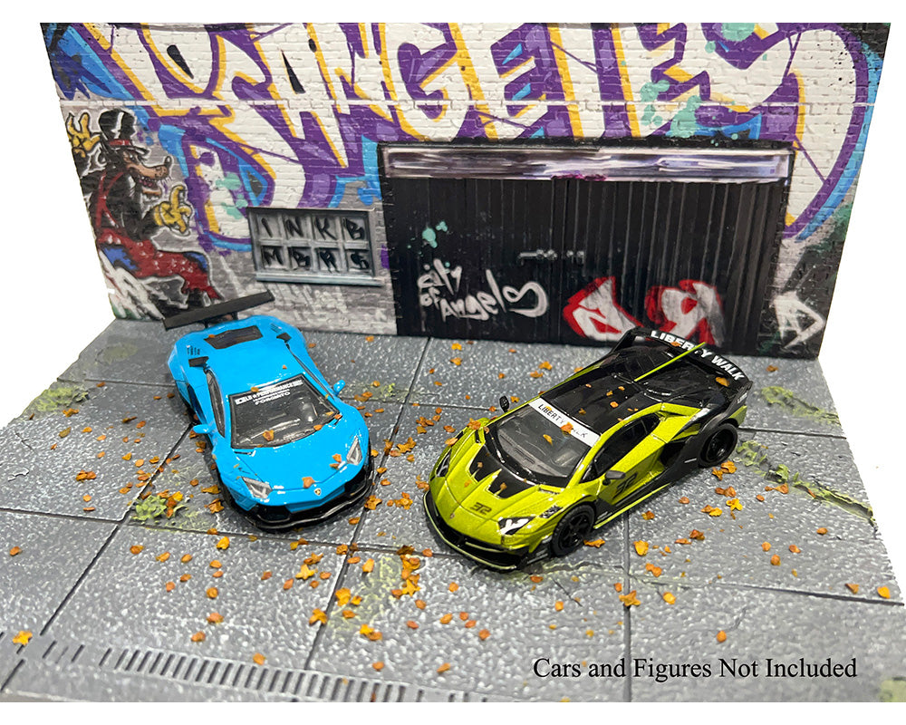 American Diorama 1/64, LA Street Art Diorama Graffiti AD-2424MJ