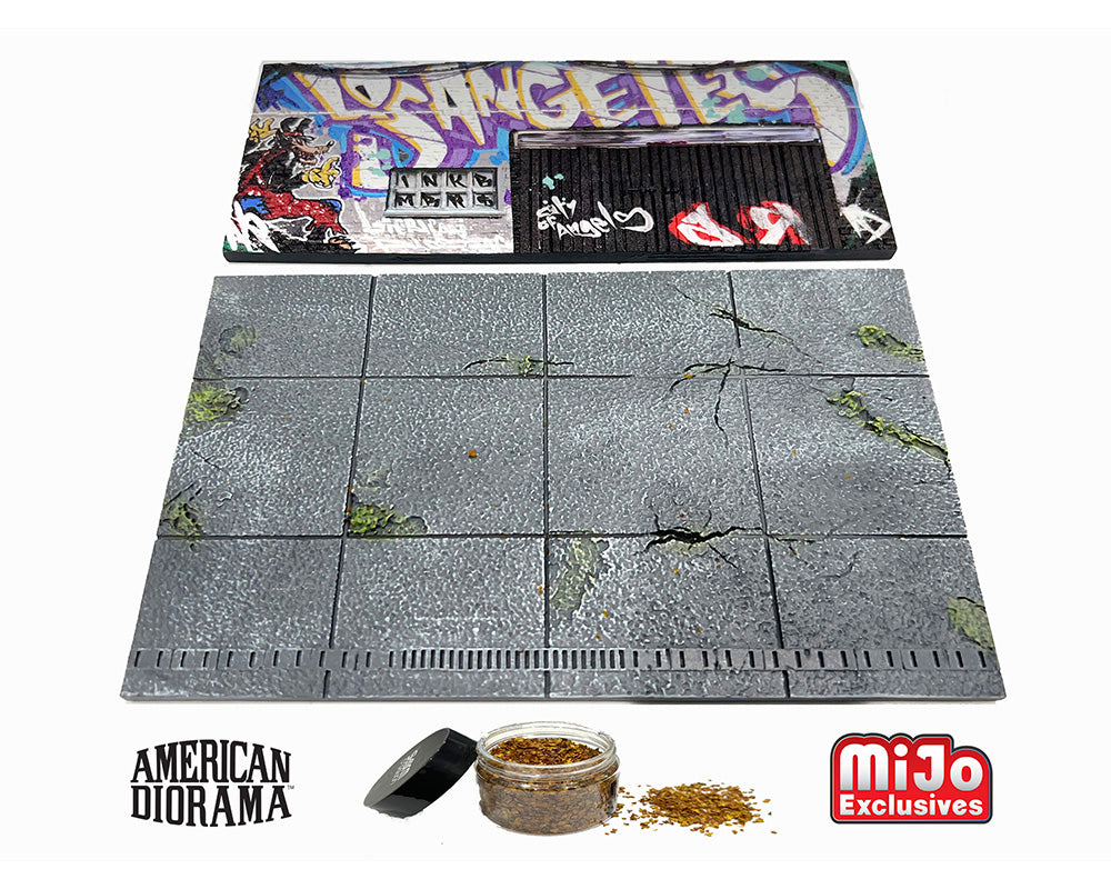 American Diorama 1/64, LA Street Art Diorama Graffiti AD-2424MJ