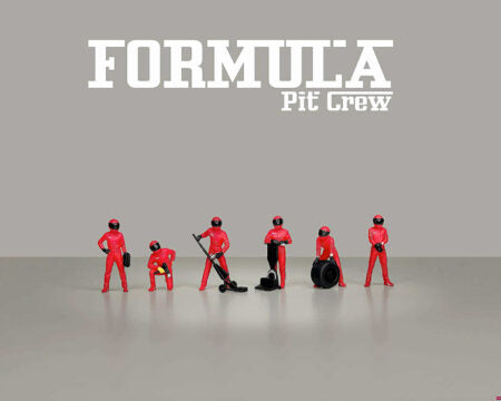 American Diorama 1:64 Formula Pit Crew – Team Red – MiJo Exclusives – AD-2443MJ