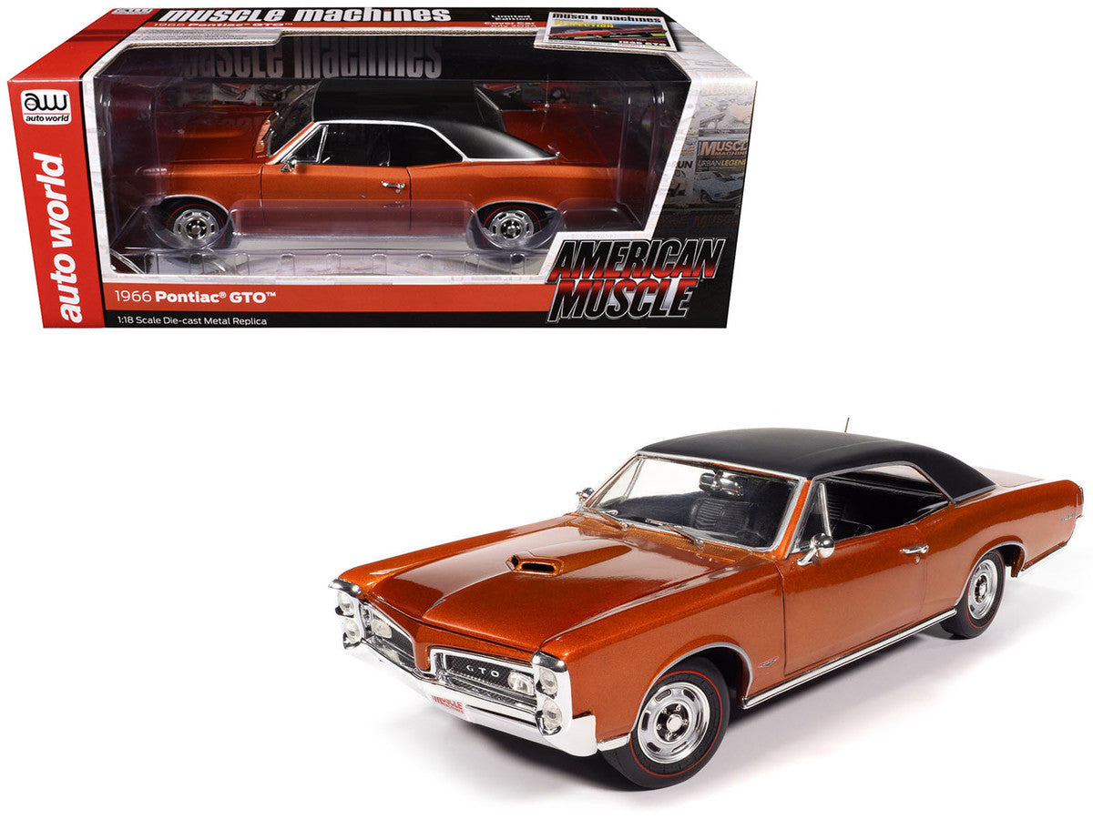 1966 Pontiac GTO Copper Blaze Metallic with Black Vinyl Top "Hemmings Muscle Machines