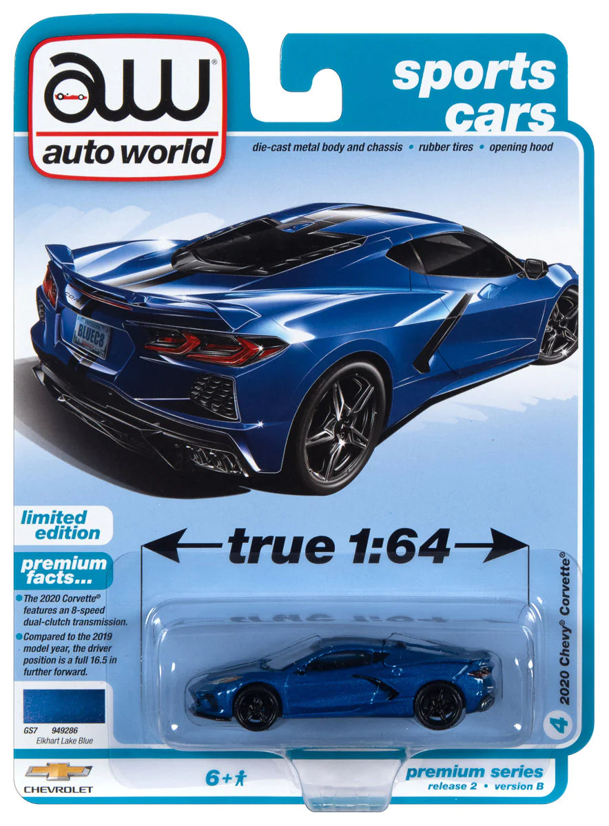 2020 C8 Chevrolet Corvette (Elkhart Lake Blue) 1:64
