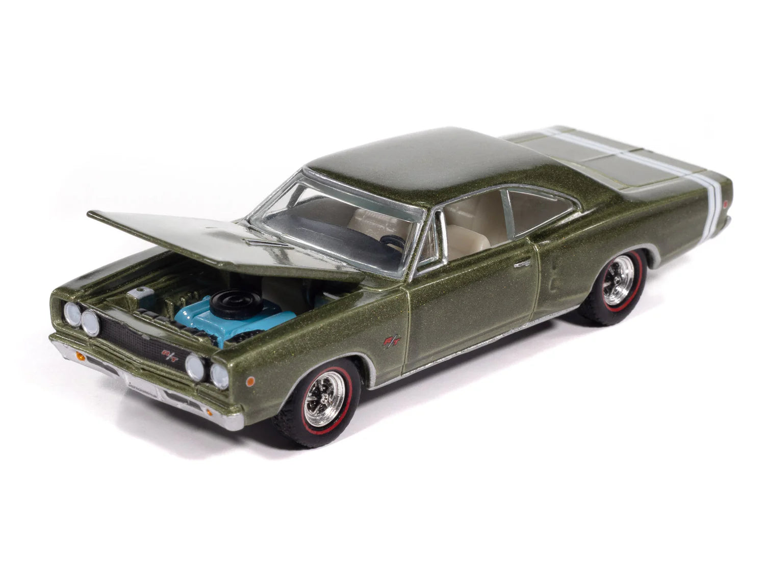 Auto World-1968 Dodge Coronet R/T Hardtop in Medium Green Poly (AWSP194-A)
