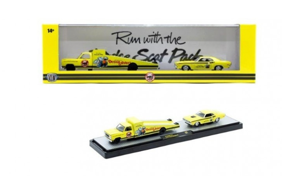 (M2 Machines-Auto-Haulers Release 88)-Dodge Fever Hauler and Drag Car 36000-88A