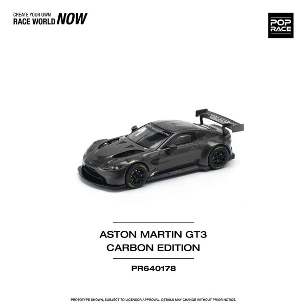 POPRACE 1:64-Aston Martin Vantage GT3 Carbon edition -PR640178 VOIR NOTE SEE NOTE