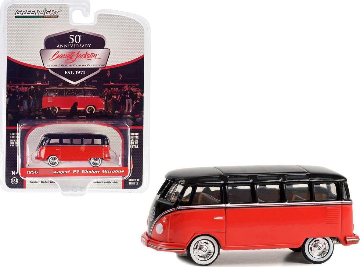 1956 23-Window Microbus - Red and Black with Tan Interior