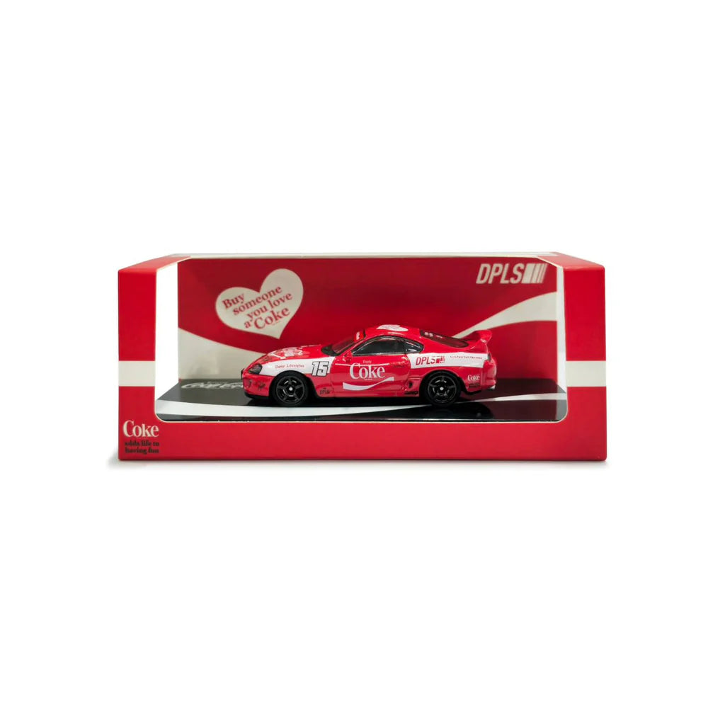 DPLS x INNO 1/64 - Toyota Supra (A80) - "Coca-Cola" Box Set - HKTS 2025 Exclusive Event Model - COKE117