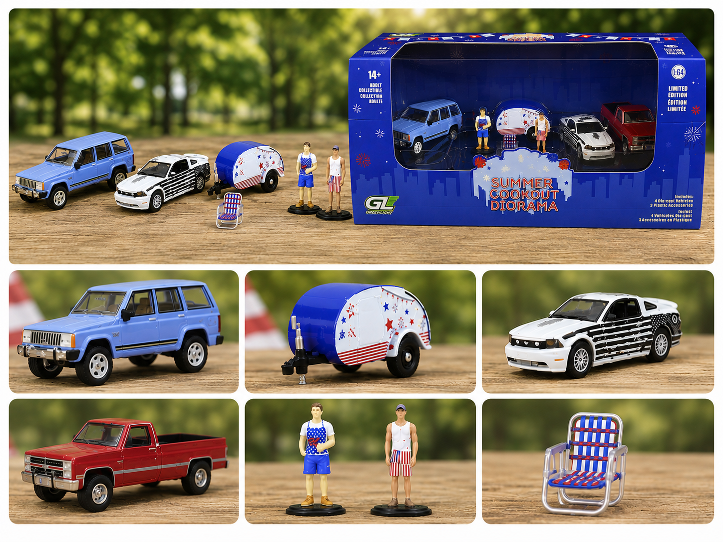 Multi-Car Dioramas - Summer Cookout