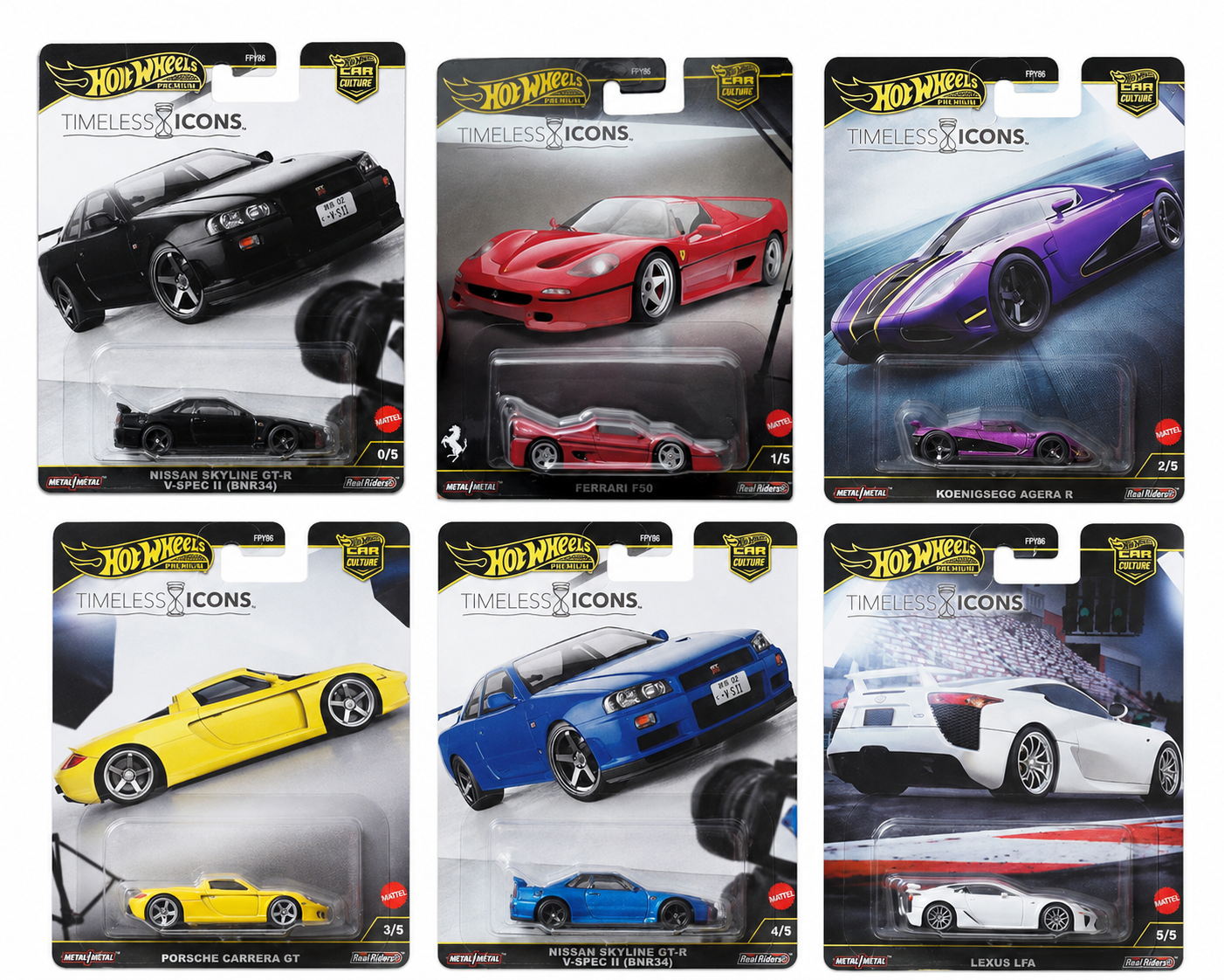 (Limit 1 per customer) Hot Wheels 1:64 Car Culture 2025 N Case – Timeless Icons Assortment BOÎTE SCELLÉ-Sealed Case (set of 10) FPY86-961N-SEALED