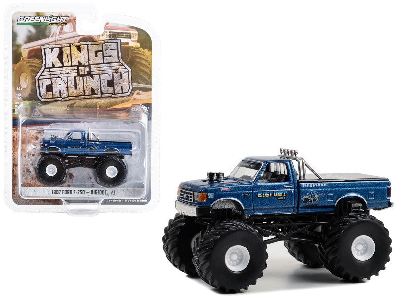 1987 Ford F-250 Monster Truck Blue Metallic "Bigfoot
