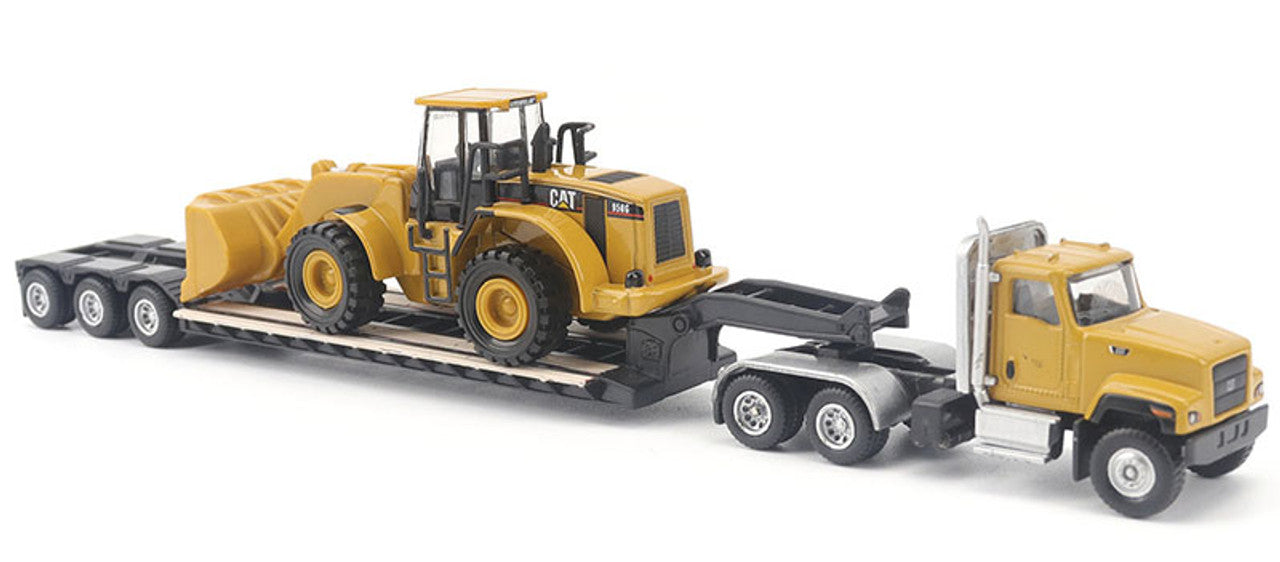 Cat CT681 Day Cab w/Lowboy Trailer & Cat 950G Wheel Loader (DM84418)