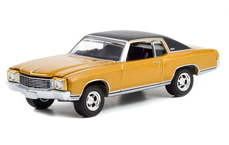 1972 Chevrolet Monte Carlo Gold Metallic with Black Top "Counting Cars" (2012) TV Series.V Series.