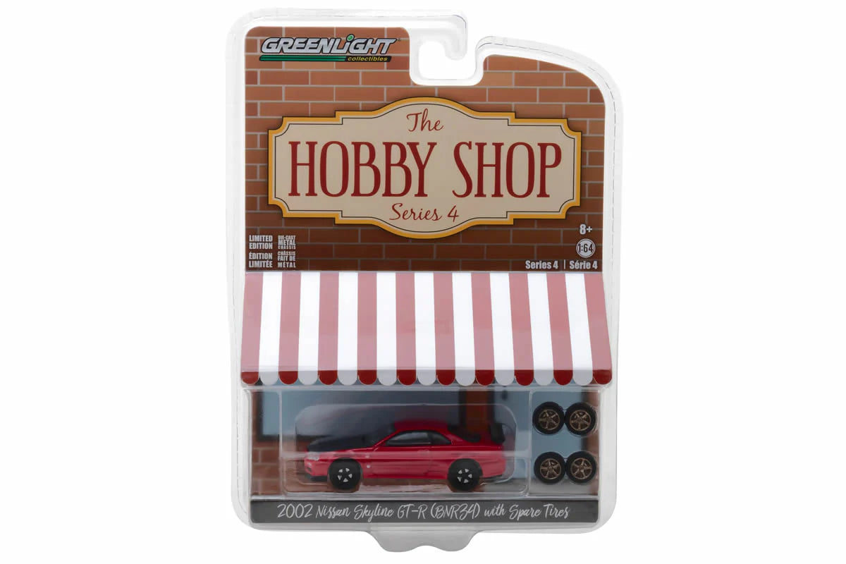 2002 Nissan Skyline GT-R (R34) with Spare Tyres, The Hobby Shop Series 4