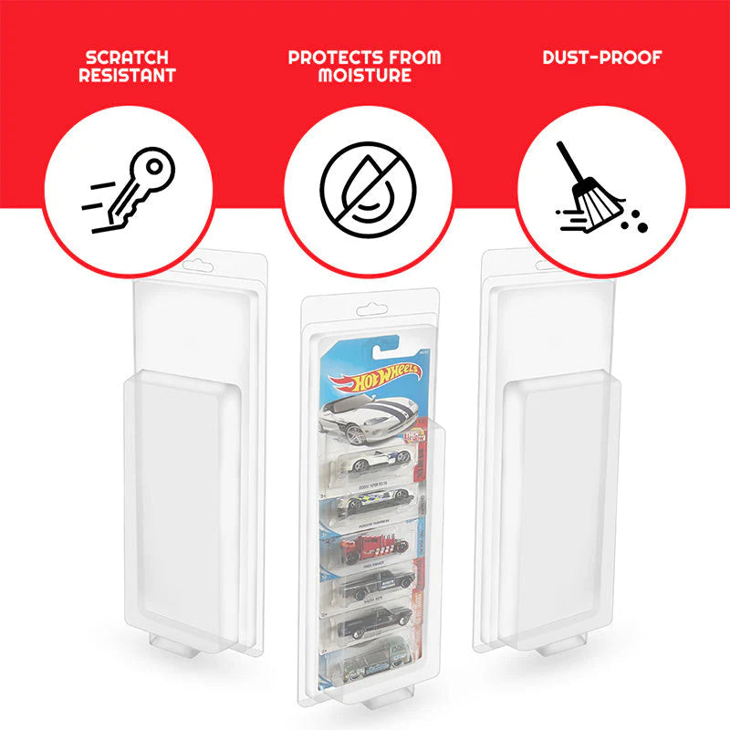 Étui de protection pour 5 Hot Wheels Mainline (PAQUET DE 1)