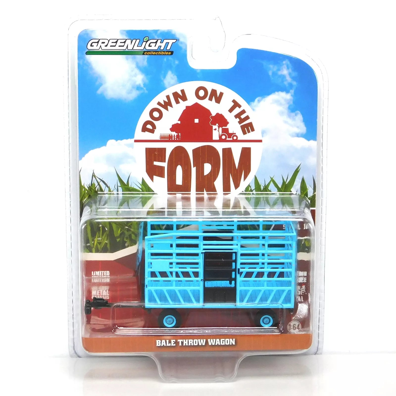 Bale Throw Wagon, Light Blue,