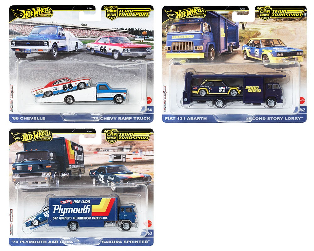 Hot Wheels 1:64 Team Transport 2024 A (3 pcs)