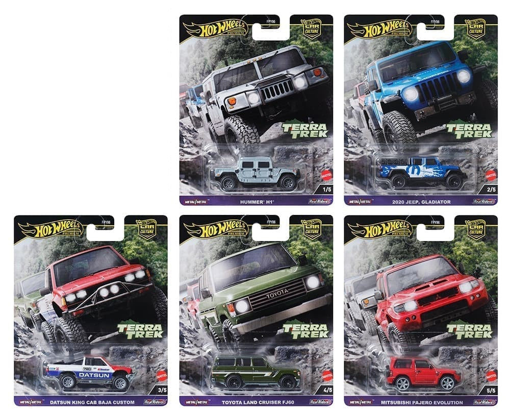 Ensemble de 5 1/64 Hot Wheels Car Culture 2024 C Case – TERRA TREK
