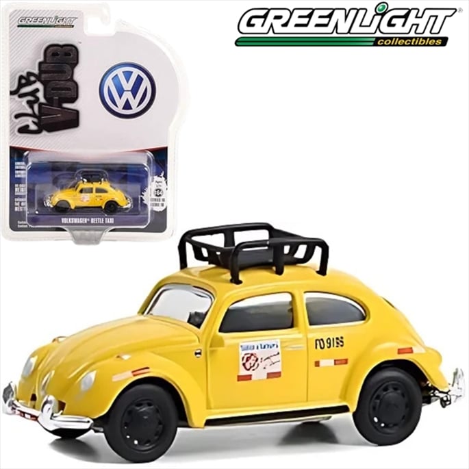 Lima, Peru – Classic Volkswagen Beetle Taxi jaune avec support de toit — GL36070-F