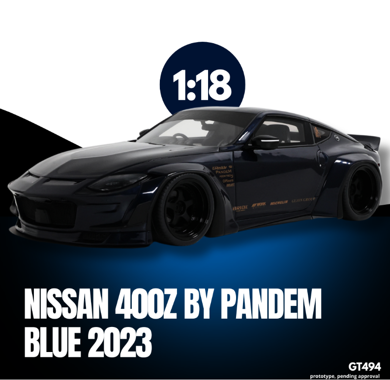 (PRE-ORDER, 2025) 2023 NISSAN 400Z BY PANDEM MIDNIGHT BLUE