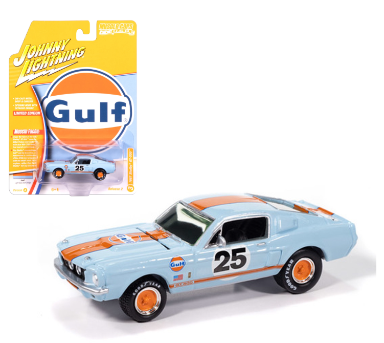 1967 Shelby GT - 500 in Gulf Light Blue with Orange Stripe (JLMC038-3)