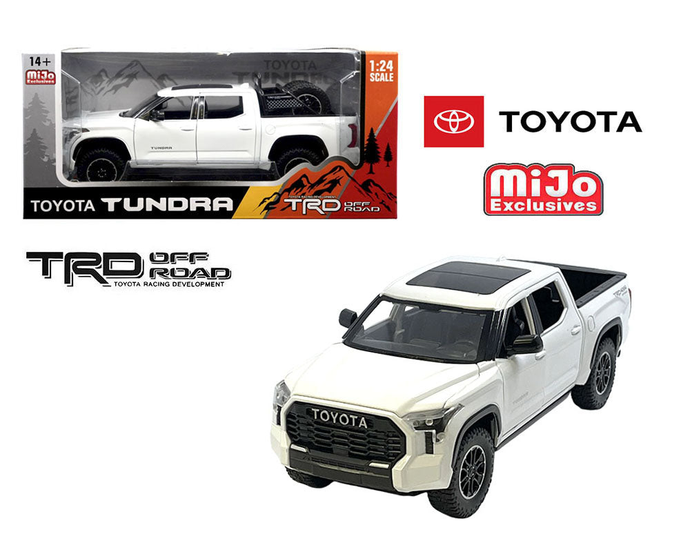 MiJo Exclusives 1:24 2023 Toyota Tundra TRD Off-Road – (White) H08555R-WH