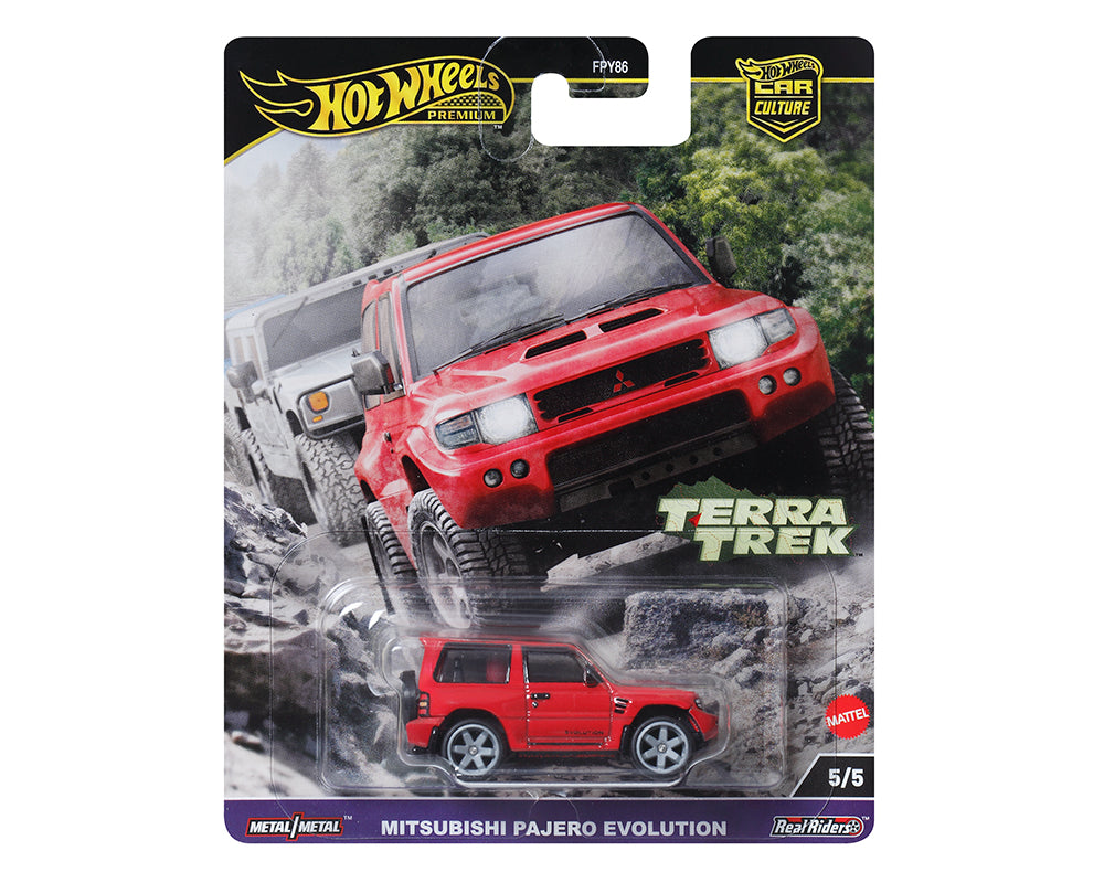 HOT WHEELS PREMIUM CAR CULTURE, TERRA TREK, 5/5, Mitsubishi Pajero Revolution (HRV89)