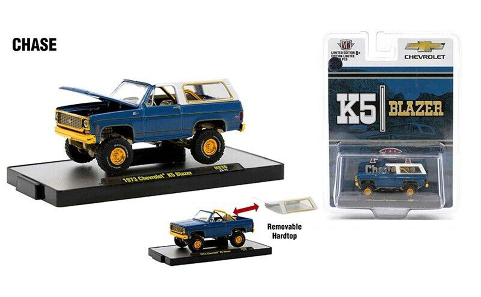 Chase Cars-1973 CHEVROLET K5 BLAZER BLUE & WHITE TOP MODEL