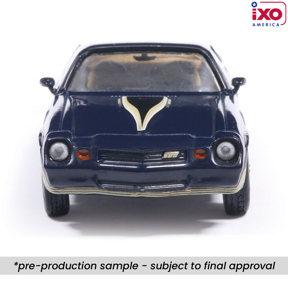 (PRE-0RDER 2026) 1981 Chevrolet Camaro Z28 - (Dark Blue Metallic/Gold Stripe)