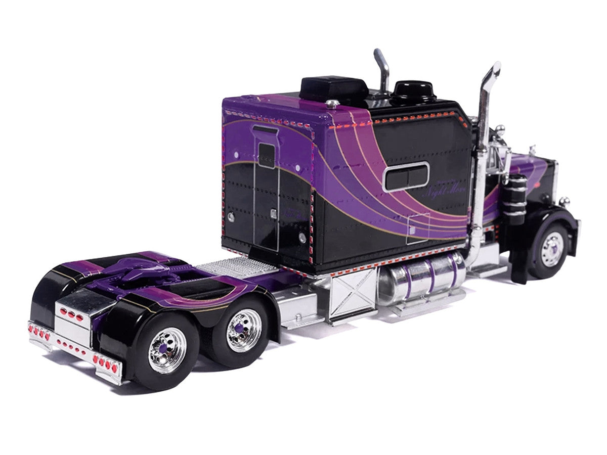 IXO America 1:64 Peterbilt 379 Night Moves avec remorque Dry Goods – J1 Diecast Exclusive – IAPR1026