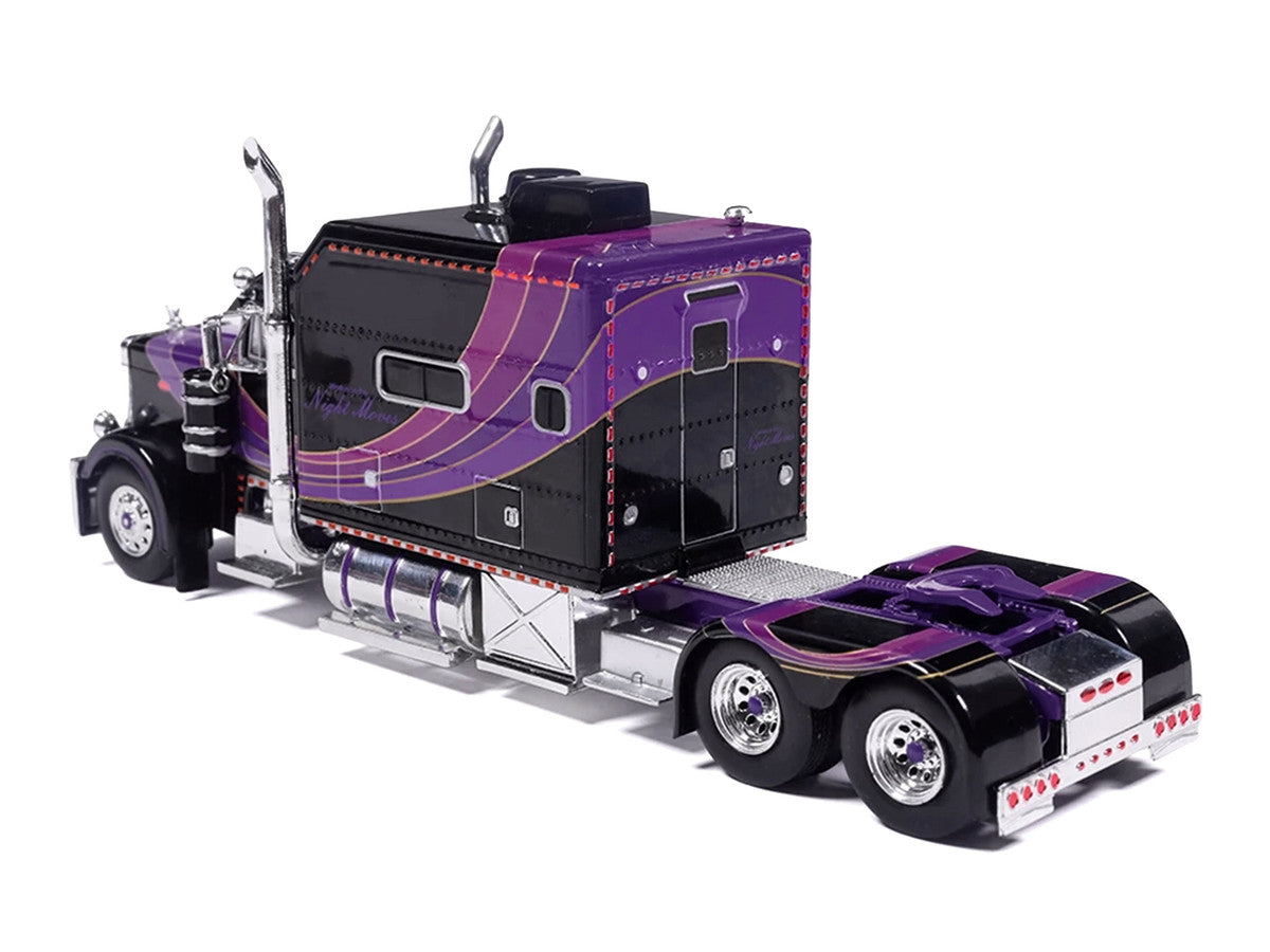 IXO America 1:64 Peterbilt 379 Night Moves avec remorque Dry Goods – J1 Diecast Exclusive – IAPR1026