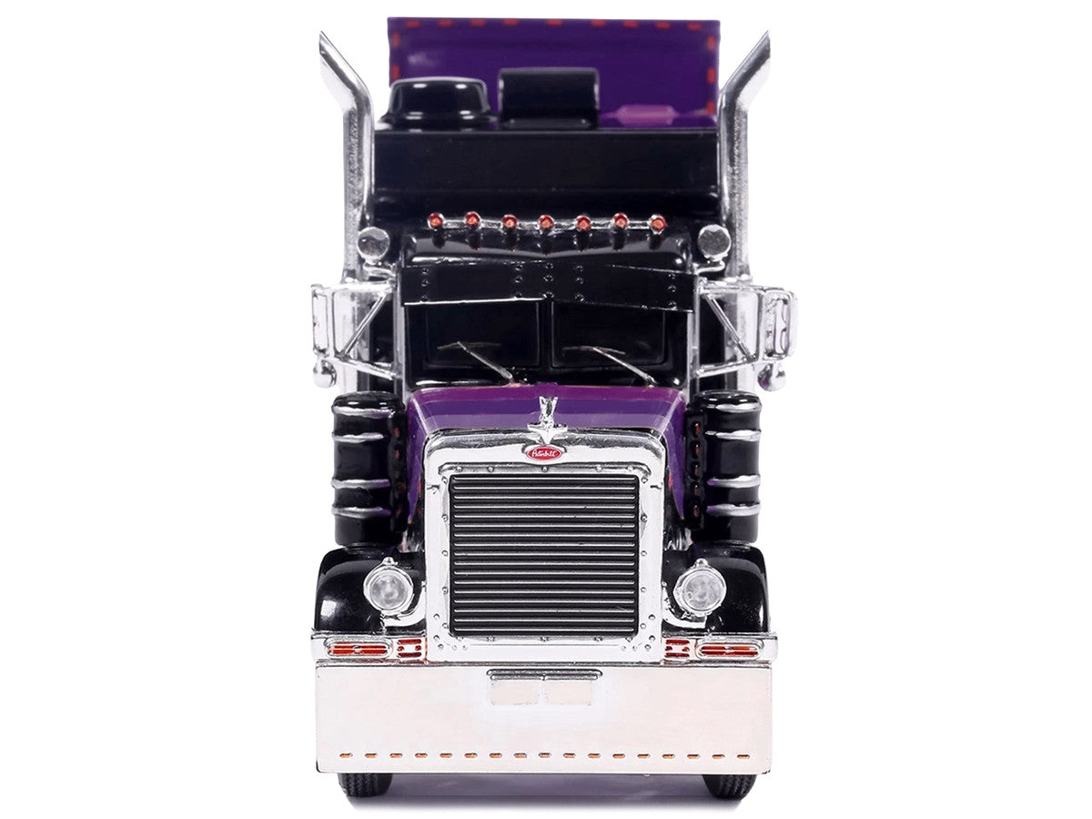 IXO America 1:64 Peterbilt 379 Night Moves avec remorque Dry Goods – J1 Diecast Exclusive – IAPR1026