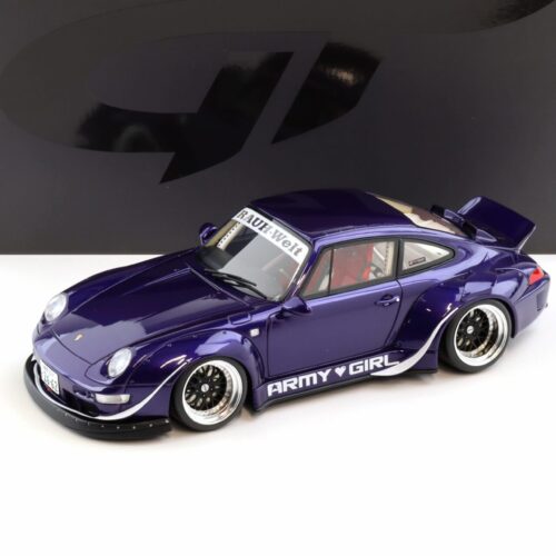 GT Spirit 1:18 Porsche 911 (993) RWB “Army Girl” 2015 – Violet – GT562