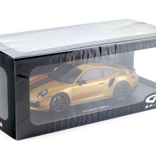 GT Spirit 1:18 Porsche 911 (991.2) Turbo S Exclusive Coupé 2018 – Or métallisé – GT444