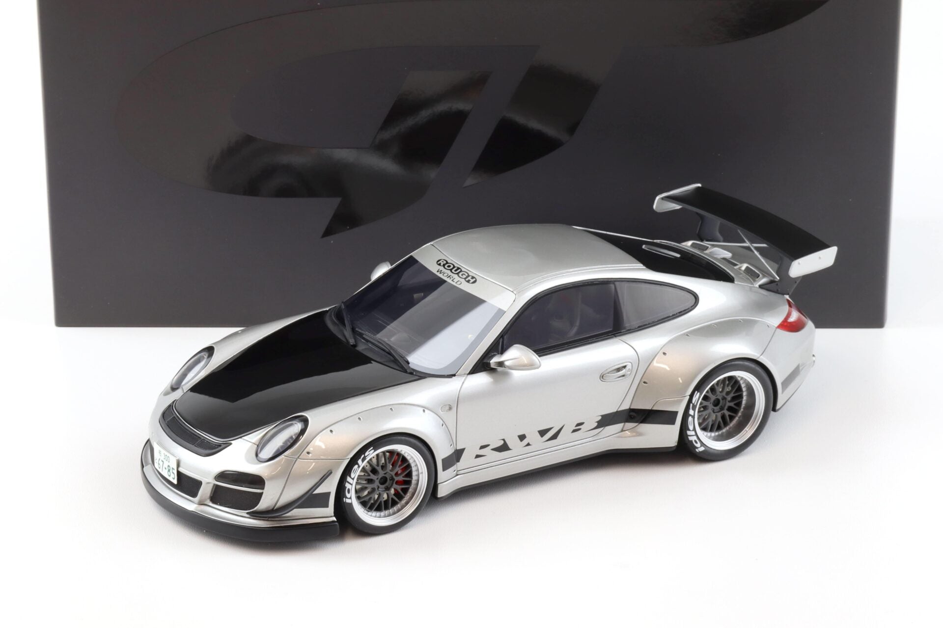 GT SPIRIT-Porsche 911 997 RWB ABU Rough World Arctic silver 2024
