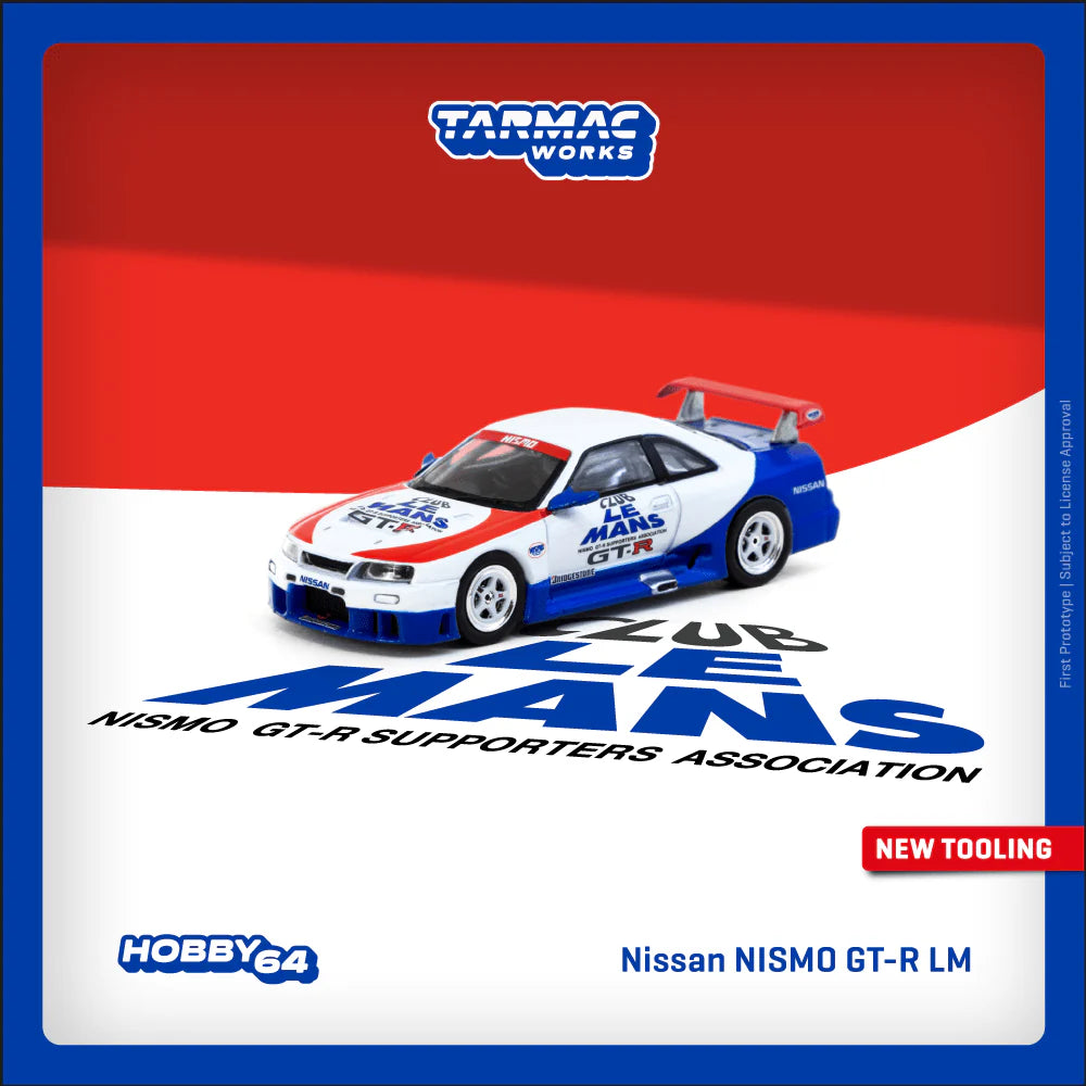 (PRE-ORDER 2025) Tarmac Works 1:64, Nissan NISMO GT-R LM Test Car