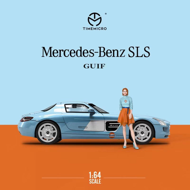 TimeMicro-Mercedes-Benz SLS Gulf with figurine