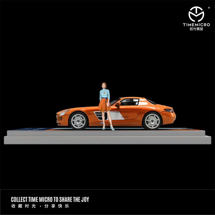 TimeMicro-Mercedes-Benz SLS Gulf with figurine