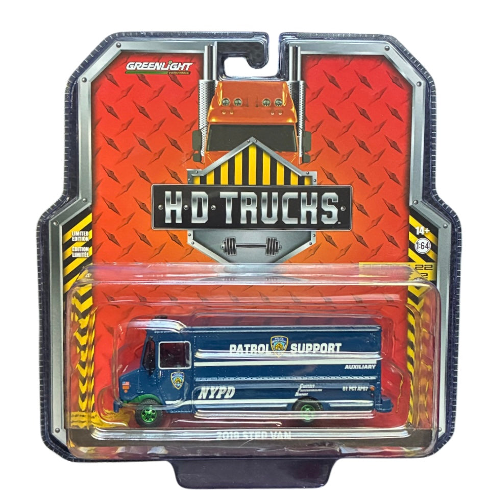 CHASE CAR GreenLight HD Trucks Series 22 2019 Step Van – NYPD Patrol Support 1:64 GL33220-CHASE